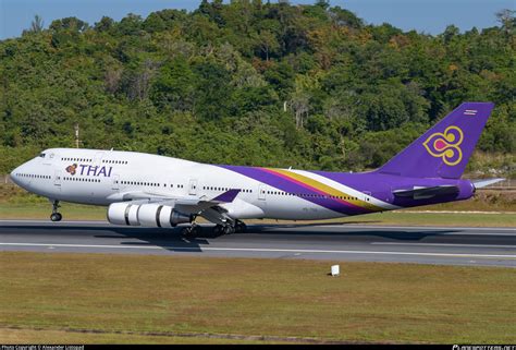 HS TGG Thai Airways International Boeing 747 4D7 Photo By Alexander