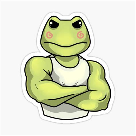 "Chad Frog" Sticker for Sale by HollyBee150 | Redbubble