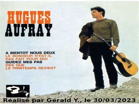 Hugues Aufray Dès que le printemps revient Clip 1964 karaoké Vidéo