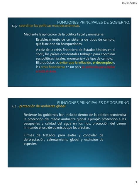 Funciones Del Gobierno