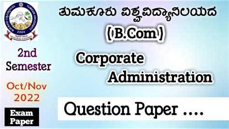 Corporate Administration Bcom 2nd Semester Nep Syllabus Question