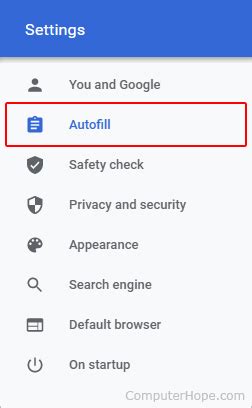 How To Enable And Disable Autofill In A Browser