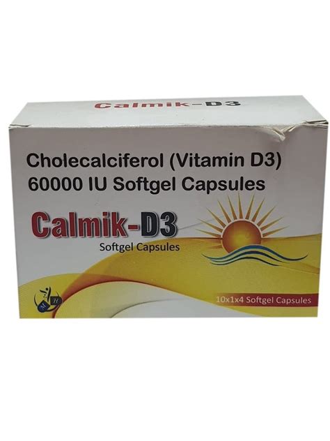 Cholecalciferol Vitamin D3 60000 IU Softgel Capsules At Rs 143 Box