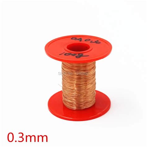 New Arrivals 0 3mm 100g Pcs QA 1 155 Copper Wire Red Enameled Copper