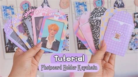 Tutorial Kpop Photocard Holder Keychain Plantillas Gratis Diy Kpop