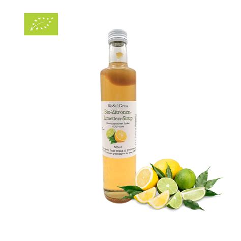 Bio Zitronen Limetten Sirup 0 5l