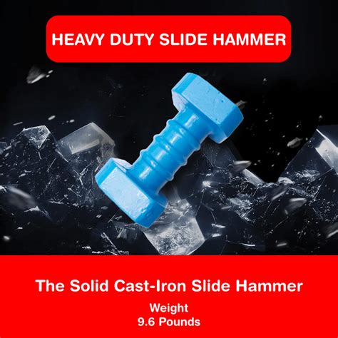 Heavy Duty Slide Hammer Dent Puller Set Auto Body Slide Hammer Metal