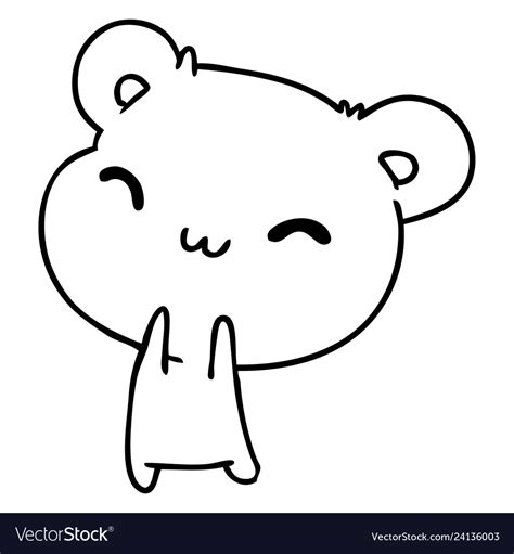 Kawaii Cute Bear Drawing Easy Bmp Solo