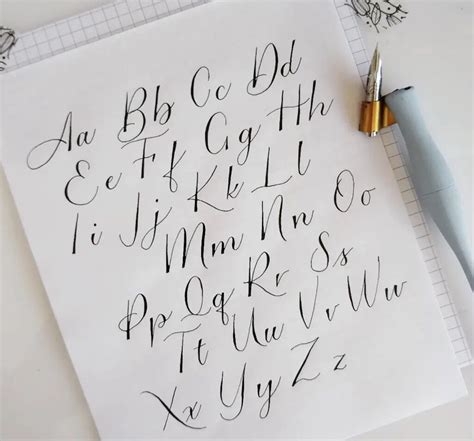 Calligraphy Alphabets A To Z