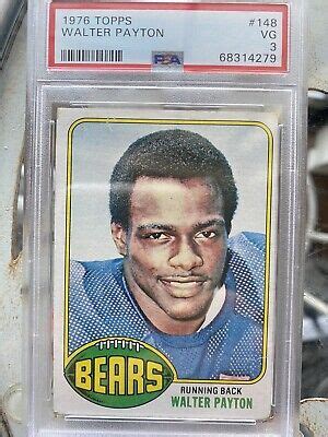 Topps Walter Payton Rookie Card Psa Vg Ebay