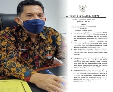 UMP Tahun 2022 Di Sumatera Barat Naik Rp 28 498 Dibanding Tahun 2021