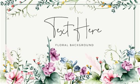 Un Fondo Floral Con Flores Rosas Y Verdes Vector Gratis