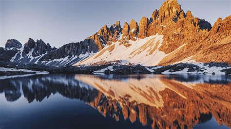 Lago Di Piano Lake Wallpaper K Three Peaks Of Lavaredo