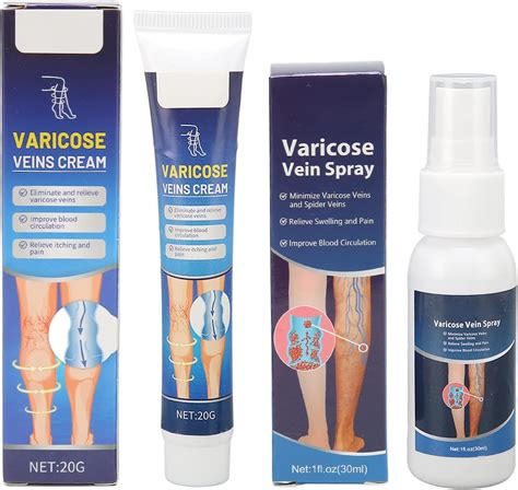 Juego De Crema Y Spray De Venas Varicosas Crema De Tratamiento Para