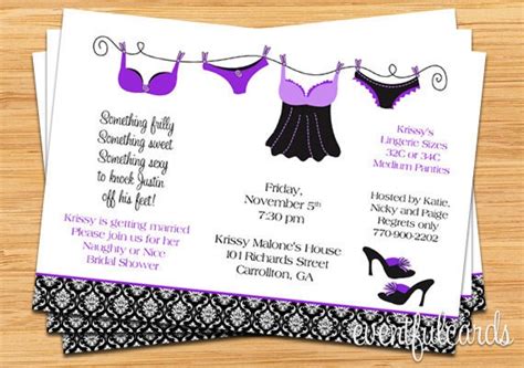 Lingerie Shower Bridal Shower Invitation Fully Customizable By EventfulCards Catch My Party