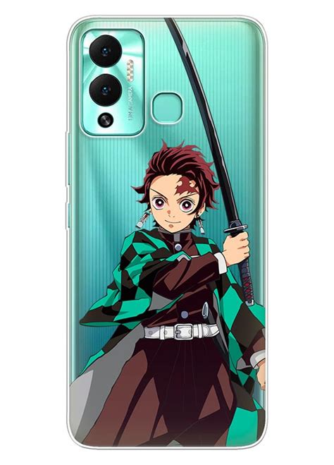 Infinix Hot 12 Play чохол силіконовий прозорий Demon Slayer Танджиро Камадо