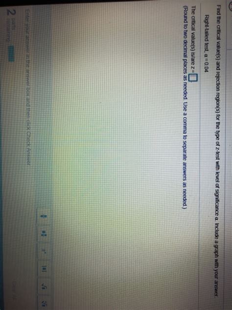 Solved Find The Critical Values And Rejection Regions For Chegg
