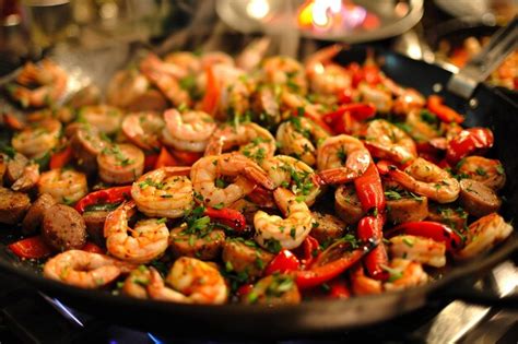 Premium Photo Hearty Cajun Seafood Meal With Cajun Shrimp And Sausage