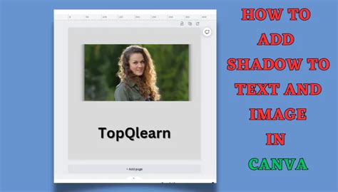 Add Shadow To Text And Image In Canva