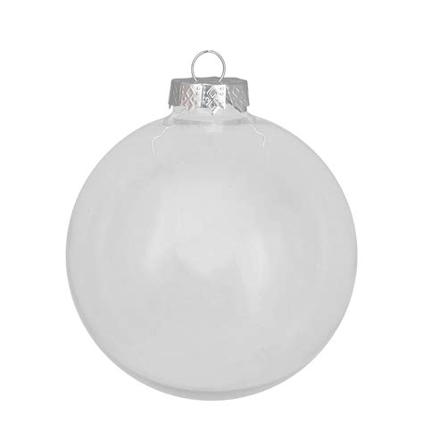 4ct Clear Glass Ball Christmas Ornaments 4 Christmas Central