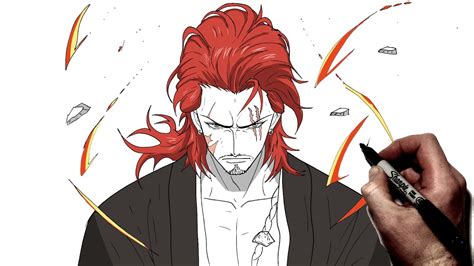 How To Draw Shanks Alt Step By Step One Piece Youtube