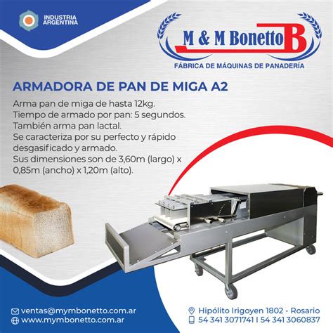 Armadora De Pan De Miga A M M Bonetto Armadoras De Pan De Miga