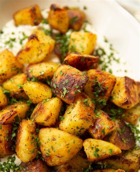 Greek Roasted Potatoes With Whipped Feta Don T Go Bacon My Heart