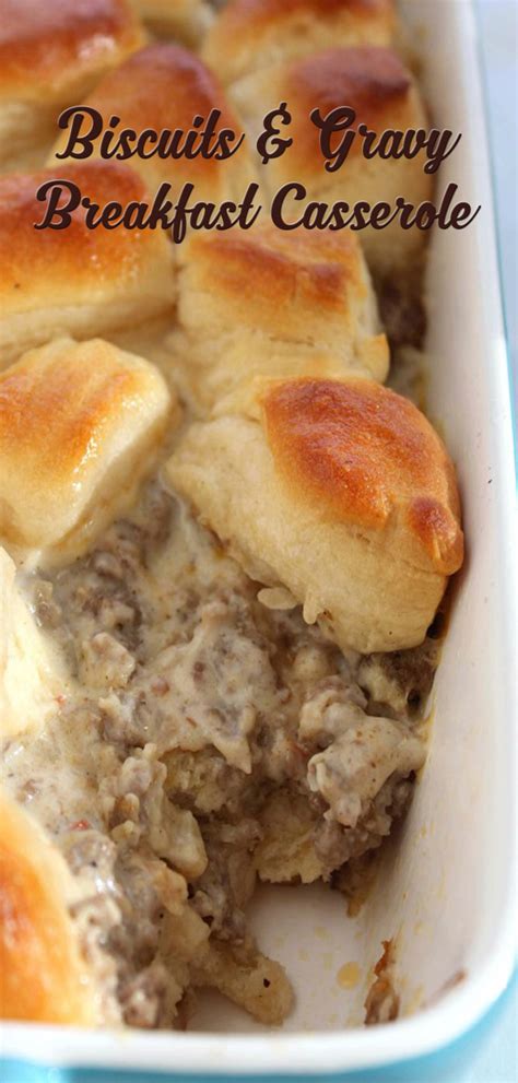 Biscuits & Gravy Breakfast Casserole Recipe