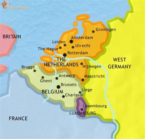 Map Of The Low Countries In 1648 The Dutch Golden Age TimeMaps