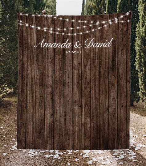 Wedding Backdrop Rustic Wedding Decor Lights Rustic - Etsy