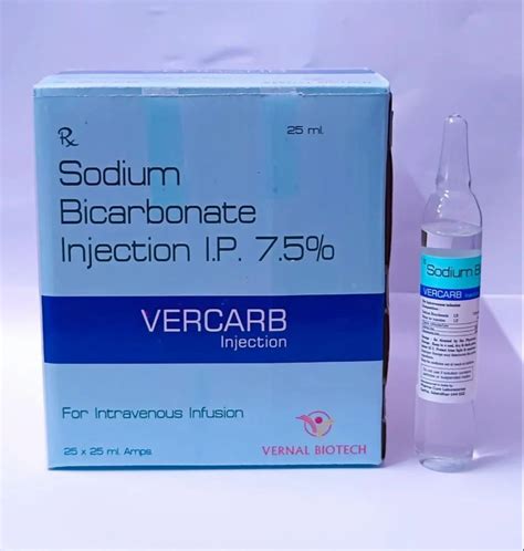 Liquid Sodium Bicarbonate Injection Ip 75 Packaging Size 25 X 25