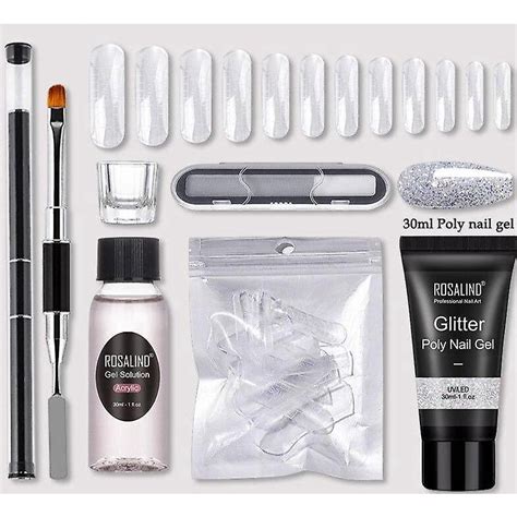 Kit de extensões de gel de unhas poli gel 5 Submarino