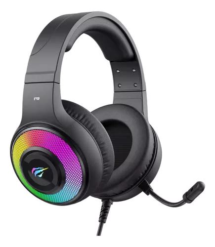 Auriculares Havit H D Negros Para Ps Ps Xbox Pc Mm Usb Color