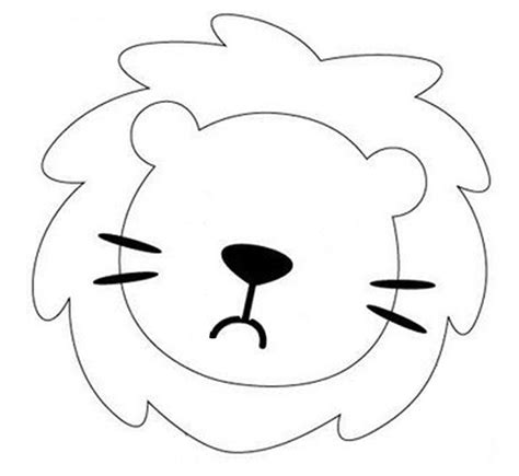 Free Printable Lion Face Template