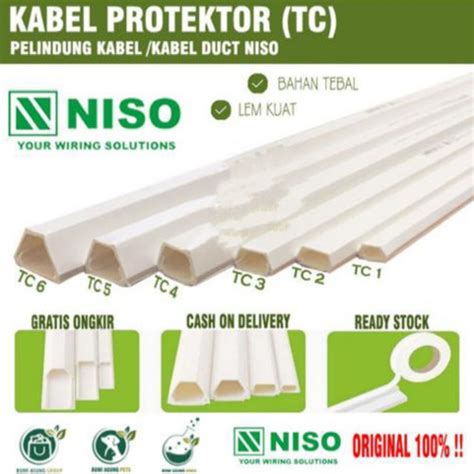 Jual Kabel Protektor Niso Tc 1 2 3 4 5 6 Kabel Dak Cable Duct Protector Tc 6 Jakarta Utara