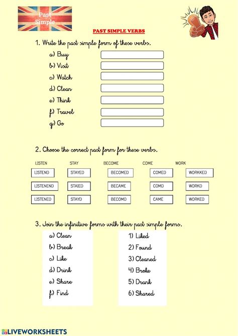 Past Simple Online Exercise For Quinto De Primaria Online Exercise