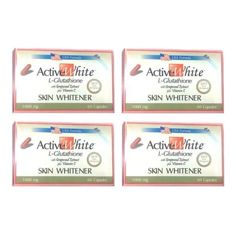 Active White L Glutathione Skin Whitener Mg Capsules Box Of Set