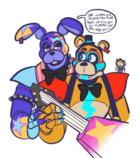 Whats Your Opinion On Glamrock Freddy X Glamrock Bonnie Story 🧡fnaf