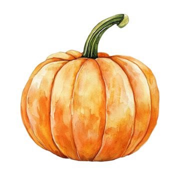 Fall Decor, Watercolor Pumpkin For Halloween And Thanksgiving ...