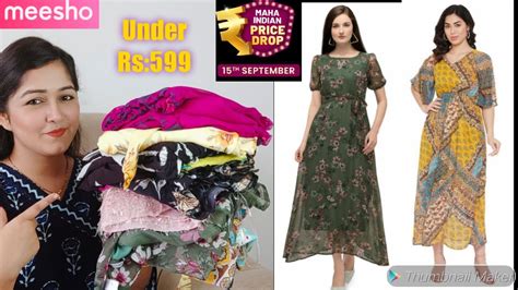 Meesho Best Dresses Two Piece Set Maxi Dress Haul Start Rs 275 70