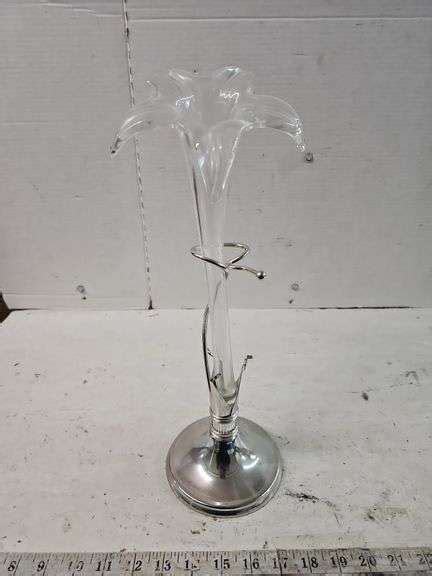 Tall Glass Vase Isabell Auction