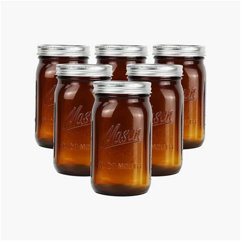 Amber Mason Jar Manufacturer Factory Supplier Wholesale Feemio