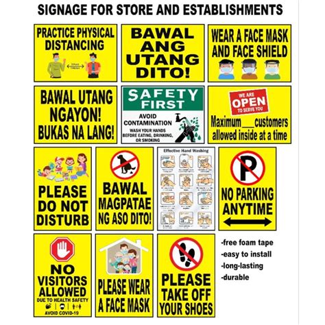 Signage For Store And Establishments A Signage Yellow Signage Bawal