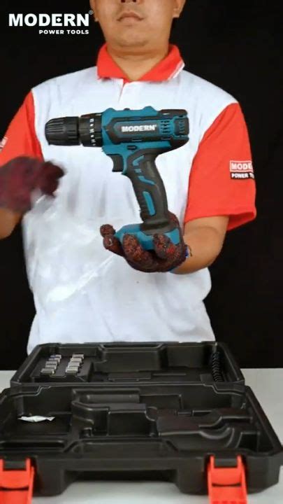 Cordless Impact Drill Set V Modern M Set Mesin Bor Baterai M