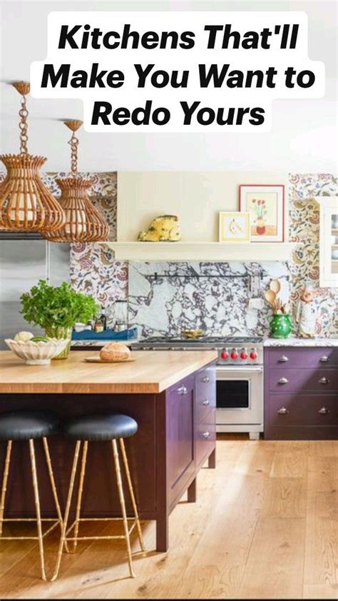 Kitchens That Ll Make You Want To Redo Yours Purple Kitchen Cabinets