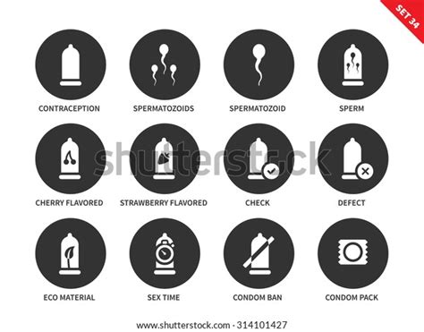 Condoms Vector Icons Set Safe Sex Stock Vector Royalty Free