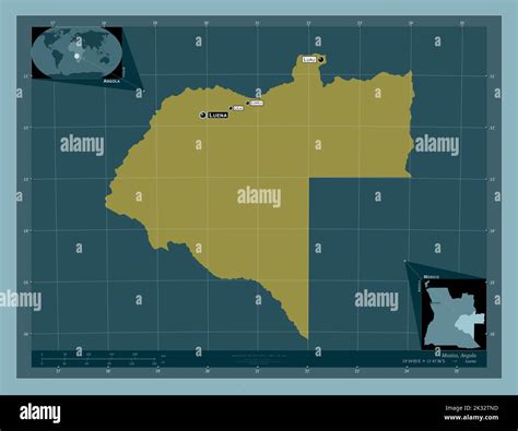 Moxico Province Of Angola Solid Color Shape Locations And Names Of