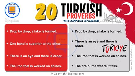 Explore 20 Essential Turkish Proverbs In English With Examples • Englezz