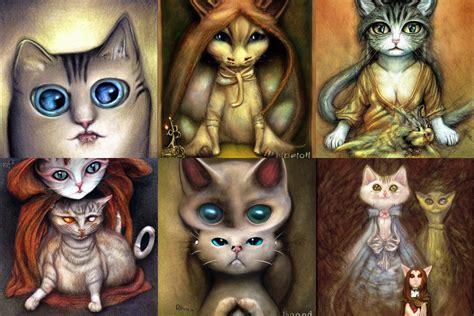 Cat Doll By Brian Froud Digital Art High Resolution Stable