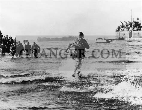 Image Of Wwii Anzio Beach American Troops Disembark From